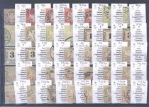 Bayern, */gestempelter Posten Wappen Ausg. auf 3 Steckkarten, geprüft