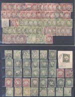 Bayern, *-gestempelter Posten Wappen Ausgaben auf 9 Steckkarten