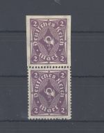 Dt. Reich Michel Nummer 224, 2 Mark 1922 dreiseitg ungezähnt *