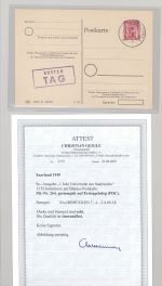 Saarland, FDC Michel Nummer 264 HZ, Uni Saarland 1949, FA BPP