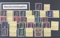Dt. Lokalpost Glauchau, */**/gestempelter Posten auf Steckkarte