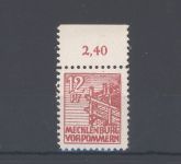 SBZ Michel Nummer 36xc, 12 Pfg. Freimarke 1946 **, geprüft BPP