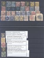 Preußen, gestempelter Posten mit besseren Werten auf 3 Steckkarten