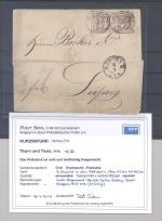 Thurn & Taxis, Brief mit Paar Michel Nummer 17 als MeF, Befund BPP