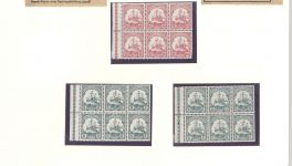 Dt. Kolonien DSWA, Blatt mit Markenheftchendeckeln und -blättern