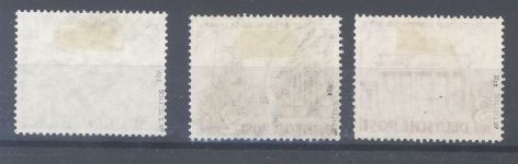 Berlin Michel Nummer 58-60 X, 1-3 Mark Bauten 1949 gestempelt, gp. BPP