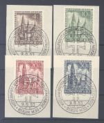 Berlin, Michel Nummer 106-09, Gedächtniskirche ESST Briefstücken, gp BPP