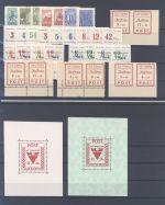 Dt. Lokalpost, umfangreicher ungebrauchter Posten auf 3 Steckkarten