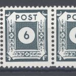 SBZ Michel Nummer 43 C VIII, Versuchszähnung ** Paar, geprüft BPP