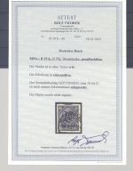 Dt. Reich Dienst Mi.Nr. 19b, 20 Pfg. 1920 Farbe b gestempelt, FA BPP