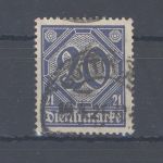 Dt. Reich Dienst Mi.Nr. 19b, 20 Pfg. 1920 Farbe b gestempelt, FA BPP
