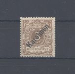 Dt. Kolonien Karolinen Michel Nummer 1 I, 3 Pfg. ungebraucht *, geprüft