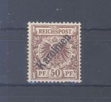 Dt. Kolonien Karolinen Michel Nummer 6 I, 50 Pfg. ungebraucht *