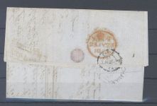 Frankreich, Brief 1855 mit rotem Zweizeiler Colonies nach Paris