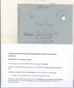 Dt. Bes. 2. WK, Feldpost Brief 1945 "letzter Gruss aus Finnland"