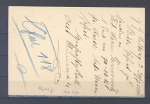 Dt. Reich, Karte mit Mi.Nr. 46aa, 5 Pfge. Adler - Krone ZuF, geprüft BPP