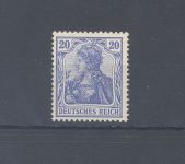 Dt. Reich Michel Nr. 72b, 20 Pfg Germania 1902 ungebraucht *, FA BPP