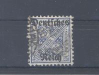 Dt. Reich Dienst Michel Nr. 60 Y, 20 Pfg. 1920 gestempelt, geprüft Infla