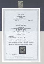 Dt. Reich Dienst Michel Nr. 87 Pe I, 20 Mrd. 1923 gestempelt, FA BPP