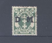 Danzig Dienst Michel Nummer 19 Y, 80 Pfg. 1922 gestempelt, gp. BPP