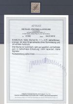 Dt. Kolonien Kamerun Michel Nummer 1f, 3 Pfg. 1897-99 (*), FA BPP