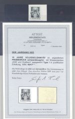 DDR Michel Nr. 484 P, 10 Pfg. Volkssolidarität Probedruck **, FA BPP