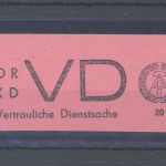 DDR Dienst Michel Nummer VD 2 **, FA BPP