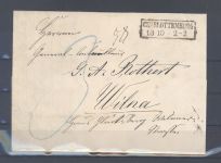 Preußen, Brief 1864 mit Ra2 aus Charlottenburg nach Wilna - Litauen