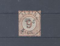 Dt. Reich Michel Nummer 30, 9 Kreuzer Freimarke 1874 gestempelt