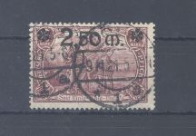 Dt. Reich Michel Nummer 118, 2,50 Mark 1920 gestempelt, gp. Infla