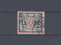 Danzig Dienst Michel Nummer 39, 500 Mark 1923 gestempelt, gp. Infla