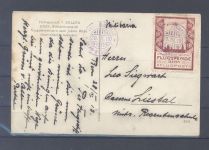 Schweiz, Flugpost Karte mit Michel Nummer III als EF aus Bern