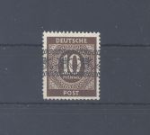 Bizone Michel Nummer 54 I, 10 Pfg. interessante Aufdrucke **, Befund BPP