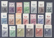 Berlin Michel Nummer 1-20, Schwarzaufdruck 1949 Oberrand **, gp BPP
