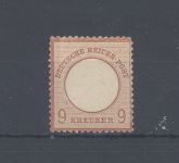 Dt. Reich Michel Nr. 27a, 9 Kreuzer Brustschild ungebraucht *, gp. BPP