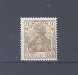 Dt. Reich Michel Nummer 69b, 3 Pfg. Germania 1902 Farbe b **, geprüft