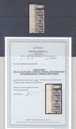 Dt. Reich Michel Nr. 332 A Wa DD F, 5 Mrd. 1923 im (*) Paar, FA BPP