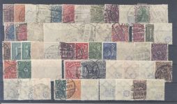 Dt. Reich, Posten 1920-23 mit geprüften Werten auf 3 Steckkarten