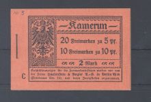 Dt. Kolonien Kamerun Markenheftchen MH 3 **