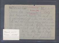 All. Besetzung, Überroller Brief vom 1.3.1945 als Kriegsgefangenpost