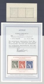 Berlin Block 1, Währungsgeschädigte 1949 **, FA BPP