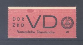 DDR Dienst ZU Michel Nummer ZU 1, 65 Pfg. Freimarke 1965 **