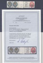 Dt. Reich Zusammendruck Michel Nummer KZ 12 gestempelt, FA BPP