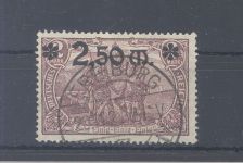 Dt. Reich Michel Nummer 118, 2,50 Mark 1920 gestempelt, geprüft
