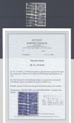 Dt. Reich Mi Nr. 319 B HT, 20 Mio. 1923 Viererblock gestempelt, FA BPP