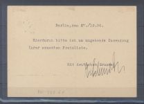 Dt. Reich, Karte mit Michel Nummer 508, 5 Pfg. aus Nothilfeblock 2 als EF