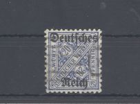 Dt. Reich Dienst Michel Nr. 60 Y, 20 Pfg. 1920 gestempelt, geprüft Infla