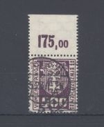 Danzig Porto Michel Nummer P 19 Y, 500 Pfg. 1923 gestempelt geprüft BPP