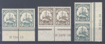 Dt. Kolonien Kamerun, 3 ** HAN Paare als Posten