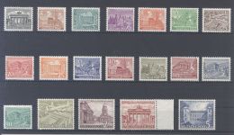 Berlin Michel Nummer 42-60, Bauten 1949 **/*, fast nur **.